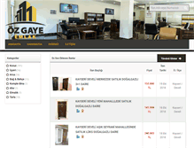 Tablet Screenshot of ozgayeemlak.com